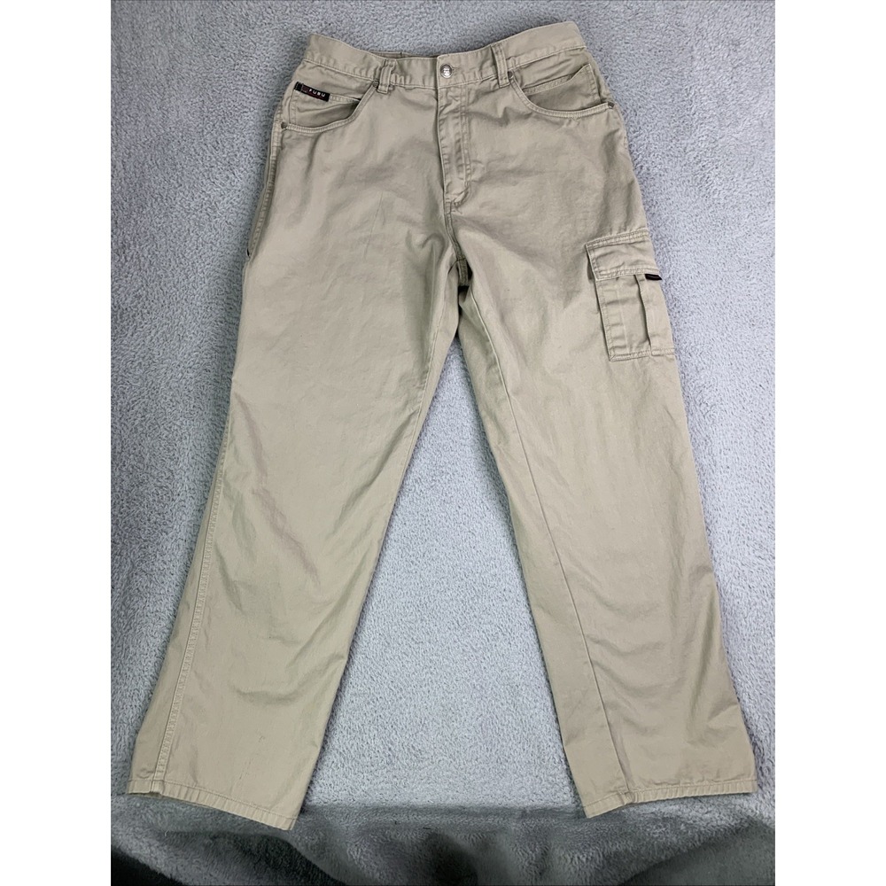 FUBU The Collection Cargo Pants Men's 36x34 Utility Pocket Baggy Work, Hiking